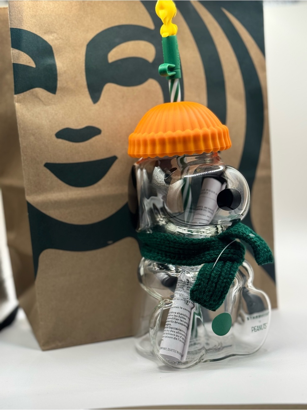 Peanuts x Starbucks Snoopy Glass Cup